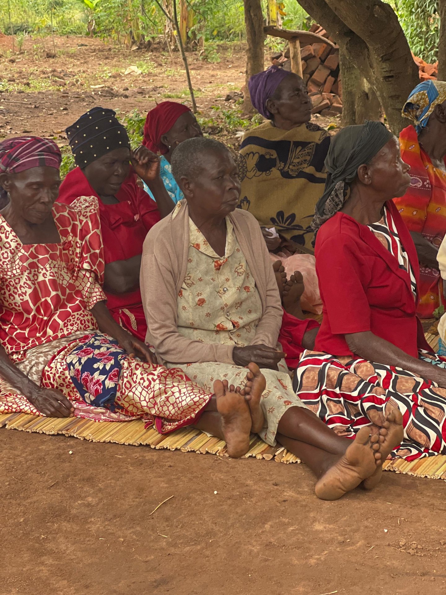 Gathered with the elderly