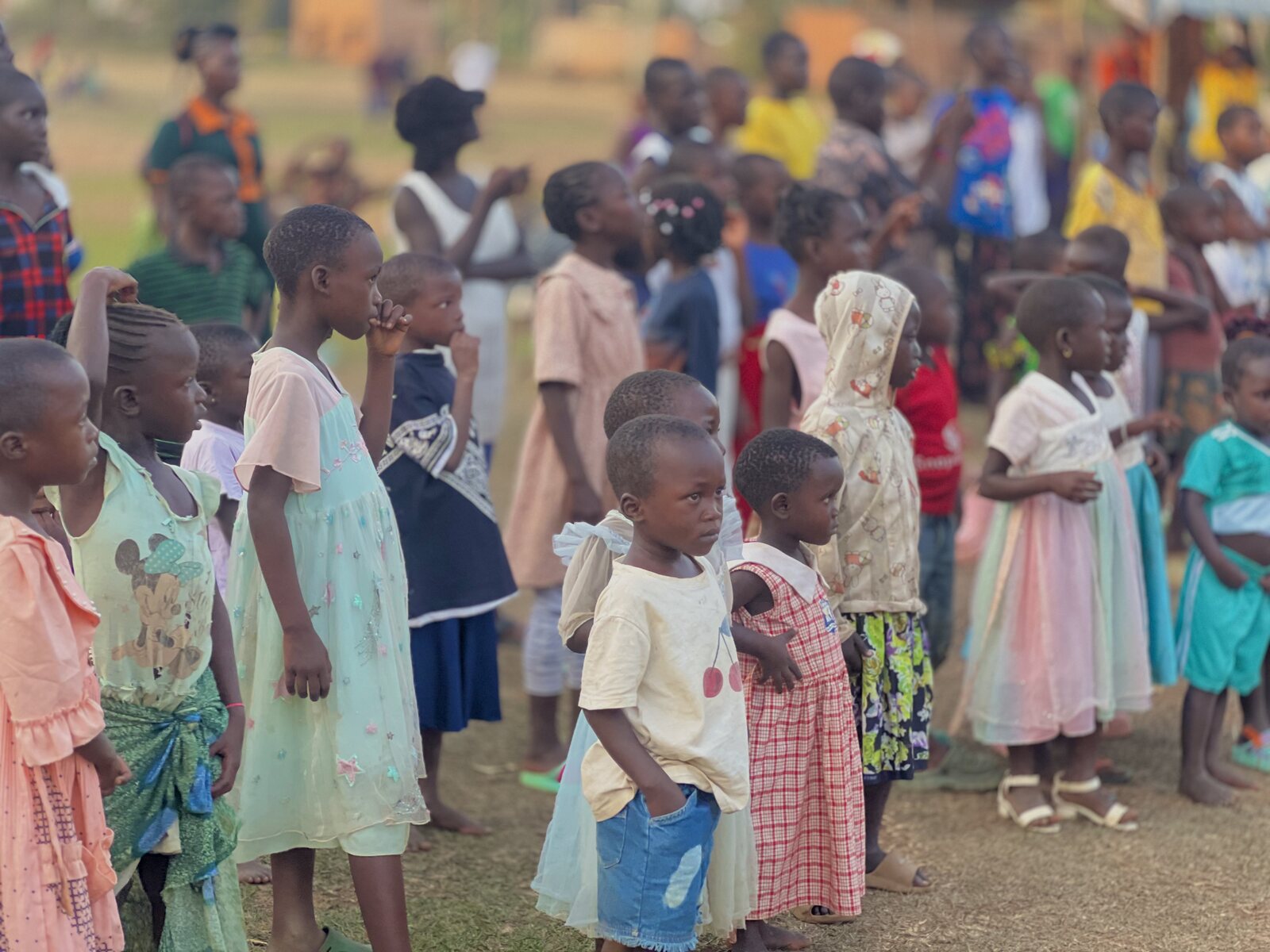 Little ones listening closely