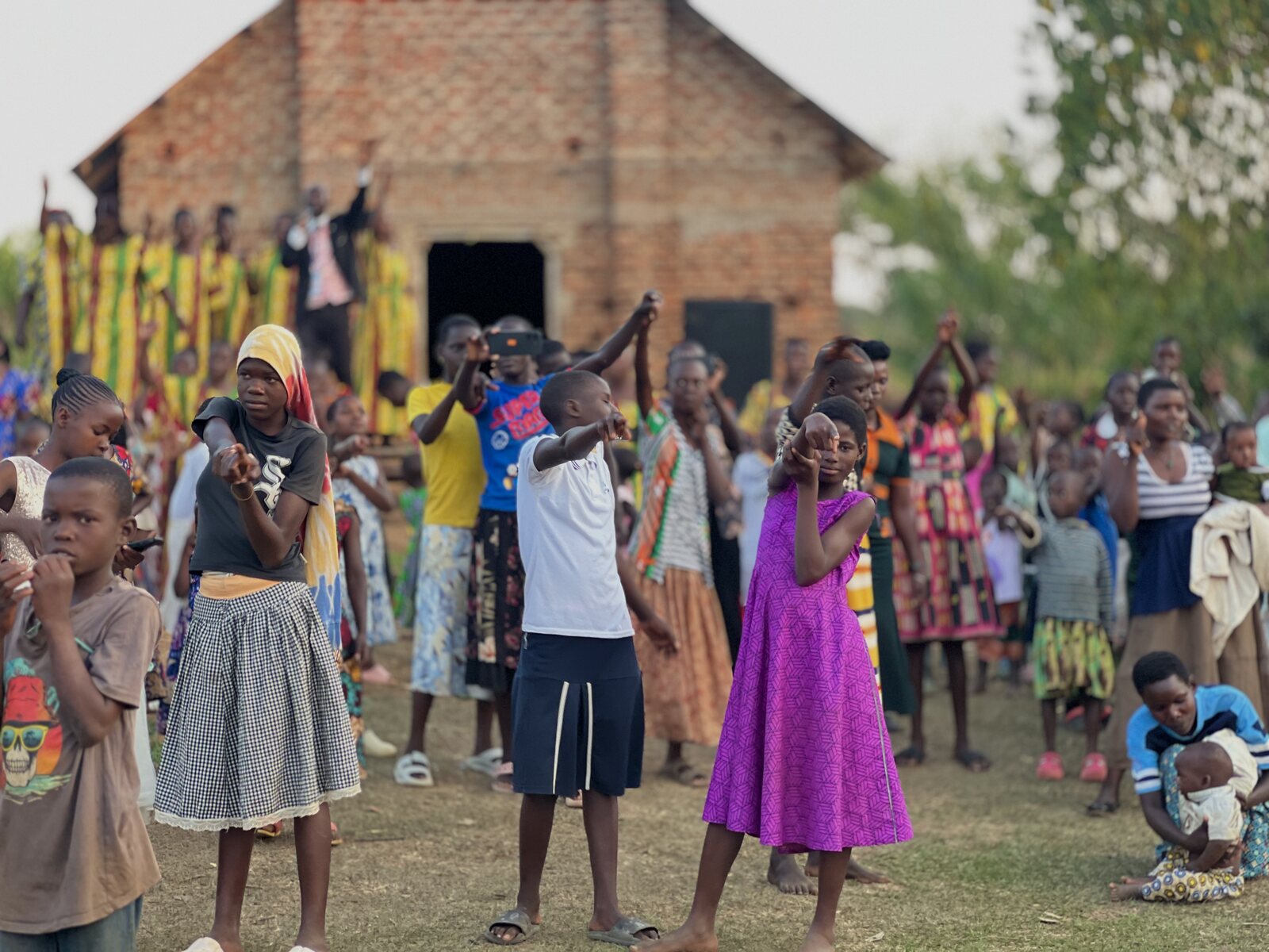 Youth in joyful praise